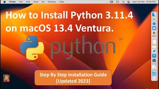 How to Install Python 3114 on macOS 134 Ventura [upl. by Eikcor]