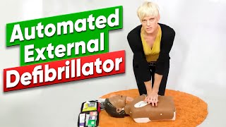 Automated External Defibrillator AED  First Aid Training [upl. by Drida630]