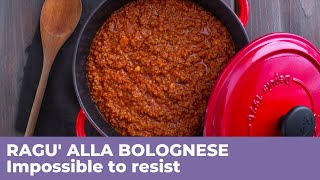 How to prepare RAGU ALLA BOLOGNESE  Traditional Italian recipe [upl. by Atteselrahc]