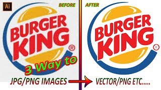 3 Way to Convert JPG to Vector  Auto Image Trace  Adobe Illustrator [upl. by Nyraf]