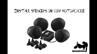 How to Install Boss Audio Bluetooth Speakers On Your Motorcycle [upl. by Enert]