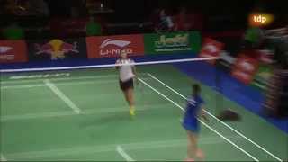 Final campeonato mundial Badminton 2014 Carolina Marin campeona [upl. by Iam]