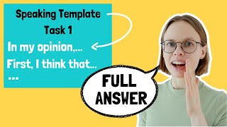 TOEFL Speaking Question 1 SAMPLE Answer TEMPLATE and BEST Tips [upl. by Ainnos]