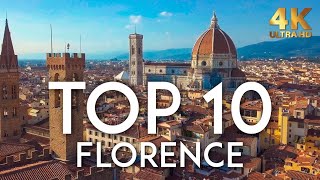 TOP 10 Things to do in FLORENCE  Italy Travel Guide 4K [upl. by Eniamart]