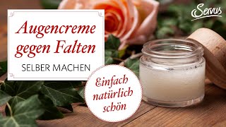 Augencreme gegen Falten selber machen [upl. by Anirahtak]