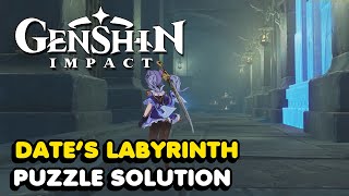 Genshin Impact Dates Labyrinth Puzzle Solution Enkanomiya [upl. by Eiuqcaj]