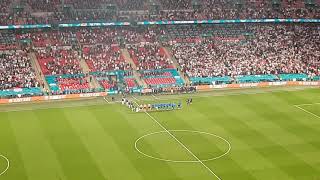 Euro 2020 Final  England vs Italy  Teams Emerge amp National Anthems [upl. by Sturdivant336]