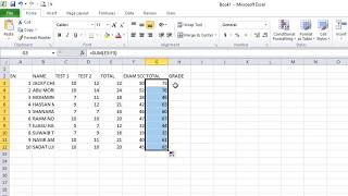 HOW TO GRADE STUDENTS USING MICROSOFT EXCEL 2018 [upl. by Coonan]