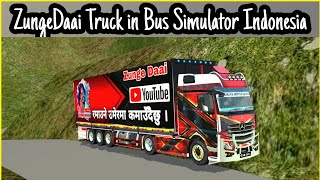 Zunge Daai Truck Mod amp Skin for Bus Simulator Indonesia [upl. by Sophi]