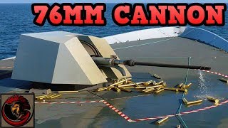 OTO Melara 76mm Cannon  ITALIAN NAVAL FIREPOWER [upl. by Simonne]