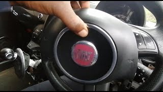 How to remove steering airbag Fiat 500 [upl. by Claresta]