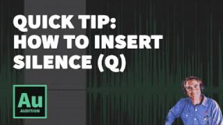 Quick Tip How To Insert Silence in Adobe Audition [upl. by Ynettirb]