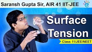 Surface Tension Class 11 Physics  Mechanical Properties of Fluids  IIT JEE  NEET  eSaral [upl. by Nocaj]