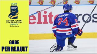 2024 WJC  Gabe Perreault Highlights [upl. by Lloyd]