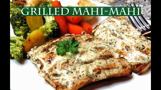 GRILLED MAHIMAHI WITH LEMON MAYO GLAZE  HOW TO GRILL MAHIMAHI FISH  MAHIMAHI RECIPE [upl. by Alburg]