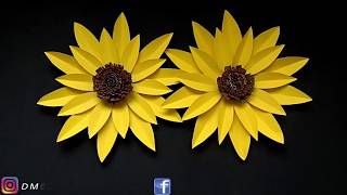 Girasoles de papel paso a paso [upl. by Siramed]