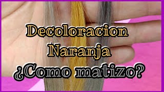 Decoloración Naranja como matizar  Lilyymakeuup [upl. by Anauqahs]