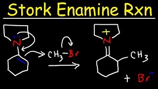 Stork Enamine Reaction Mechanism  Alkylation Acylation amp Michael Addition [upl. by Lanza]