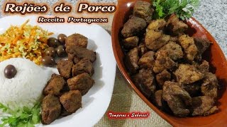 ROJÕES DE PORCO receita tradicional Portuguesa [upl. by Savick307]