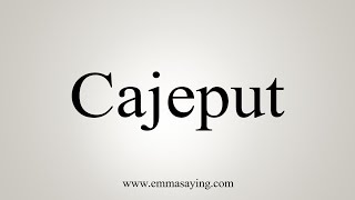 What is Cajuput Oil [upl. by Annais426]