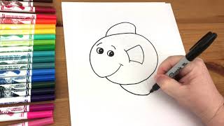 Directed Drawing  Draw a Fish [upl. by Mercer]