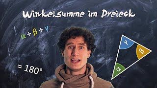 Winkelsumme im Dreieck  einfach erklärt [upl. by Travers]