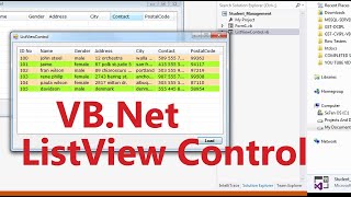 VBNet ListView Control [upl. by Nelyt]