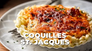 Coquilles StJacques with Scallops and Shrimp [upl. by Aicineohp]