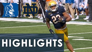 Duke vs Notre Dame  EXTENDED HIGHLIGHTS  91220  NBC Sports [upl. by Eerak178]