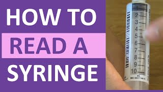 How to Read a Syringe 3 ml 1 ml Insulin amp 5 mlcc  Reading a Syringe Plunger [upl. by Nellac77]