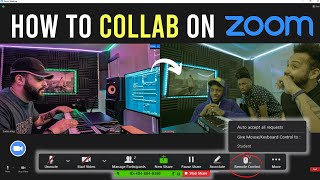 How To Collaborate With Other Music Producers Online Using ZOOM  Remote Control [upl. by Nevuer]