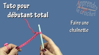 Tuto crochet pour débutant total  Chaînette [upl. by Crean]