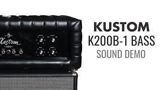 1970s Kustom K200B1 Tuck and Roll Bass Amp Sound Demo [upl. by Enilorak285]