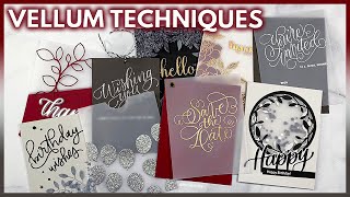 Vellum Paper Techniques for DIY Cards and Invitations [upl. by Desberg]