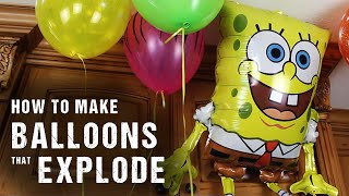 How To Make Balloons That Explode [upl. by Stanfield]