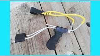 🔴 como hacer resortera deportiva casera  slingshot homemade [upl. by Carbo]