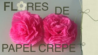 Flores de papel crepe [upl. by Ahlgren]