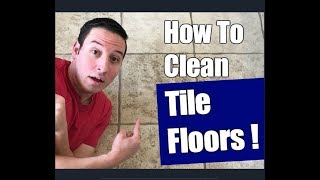 How To Clean Ceramic Tile Floors  Floor Transformation [upl. by Terrab]