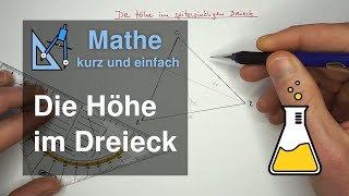 Die Höhe im Dreieck [upl. by Sax]