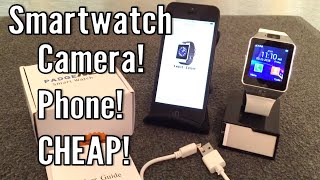 Review DZ09 Bluetooth SmartWatch with Camera [upl. by Adnim]