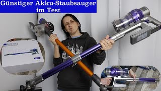 Günstiger AkkuStaubsauger Laresar Elite 1 im Test  Ob dieser auch mit einen Dyson mithalten kann [upl. by Lala421]