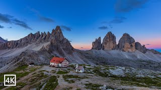 Dolomites Tre Cime di Lavaredo Italy 4K [upl. by Whitman]