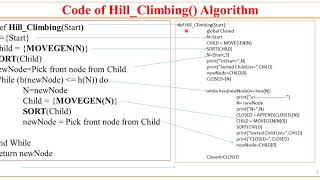 16 AI using Python Hill Climbing Code by Sunil Sir [upl. by Malkah]