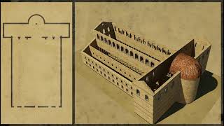 Ricostruzione 3D della basilica paleocristiana [upl. by Barris]