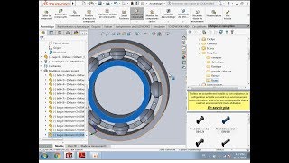 Roulements à billes à contact radial solidworks [upl. by Eenattirb]