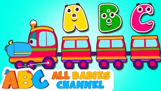 All Babies Channel  ABC Songs For Children  ABC Train Song  Nursery Rhymes [upl. by Cottrell537]