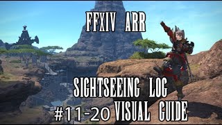 FFXIV ARR Sightseeing Log 1120 Visual Guide [upl. by Irab]