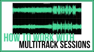 How To Work With Multitrack Sessions In Adobe Audition  Audition Tutorial [upl. by Annekim]