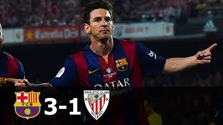 FC Barcelona vs Athletic Bilbao 31 Highlights CDR Final 201415 HD 720p English Commentary [upl. by Ammeg913]