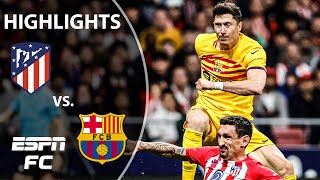 Atletico Madrid vs Barcelona  LALIGA Highlights  ESPN FC [upl. by Claudell916]